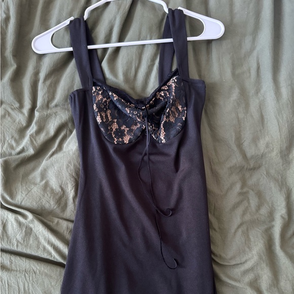 Women’s Black Mini Dress - Picture 3 of 5